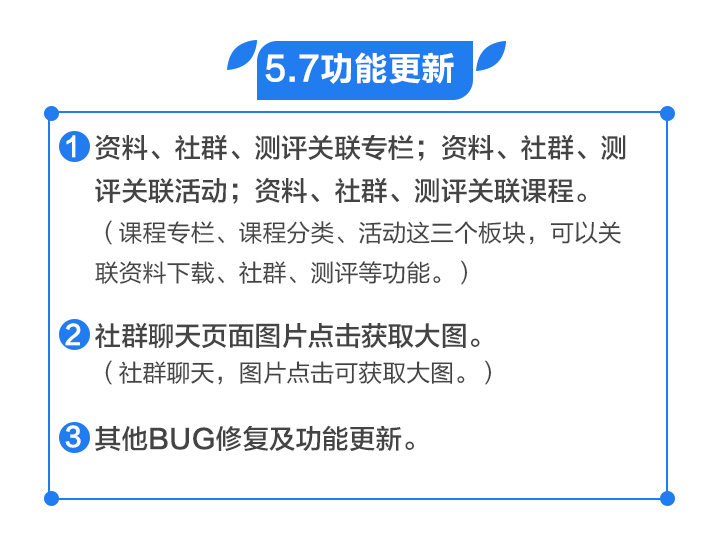 功能更新丨資料、社群、測(cè)評(píng)關(guān)聯(lián)專(zhuān)欄、社群聊天頁(yè)面圖片獲取大圖等